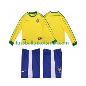 Fußballtrikots Brasilien Retro Kinder 1998 Langarm Heimtrikotsatz kaufen